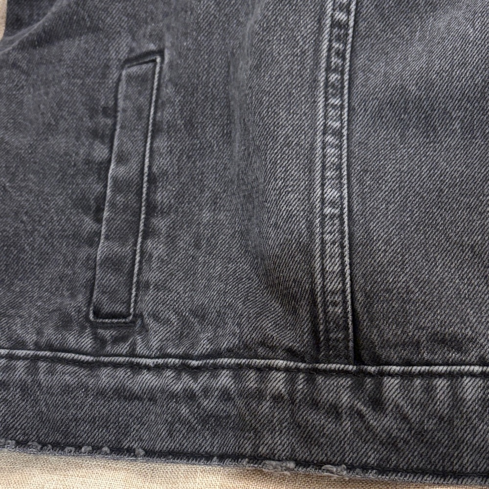 Mango Black Pocketed Denim Jacket/NWT/XXL - Picture 10 of 15